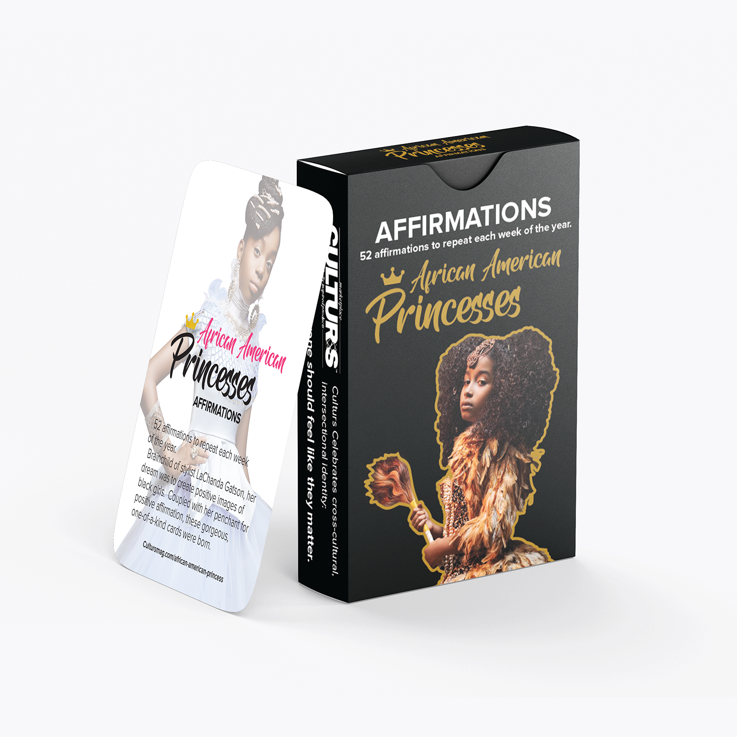 African American Princesses Affirmation Cards