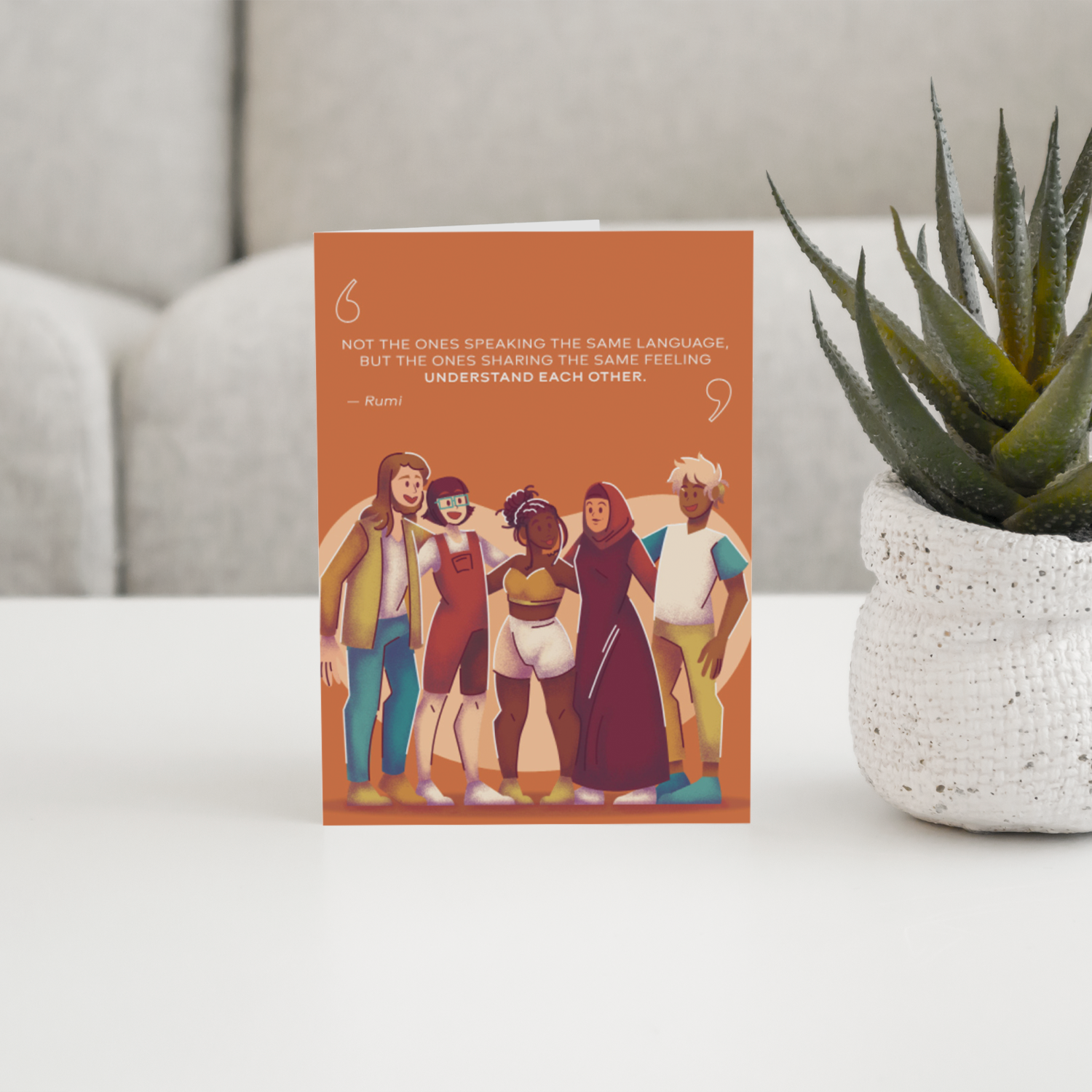 Hiddn Diversity Greeting Cards--RUMI