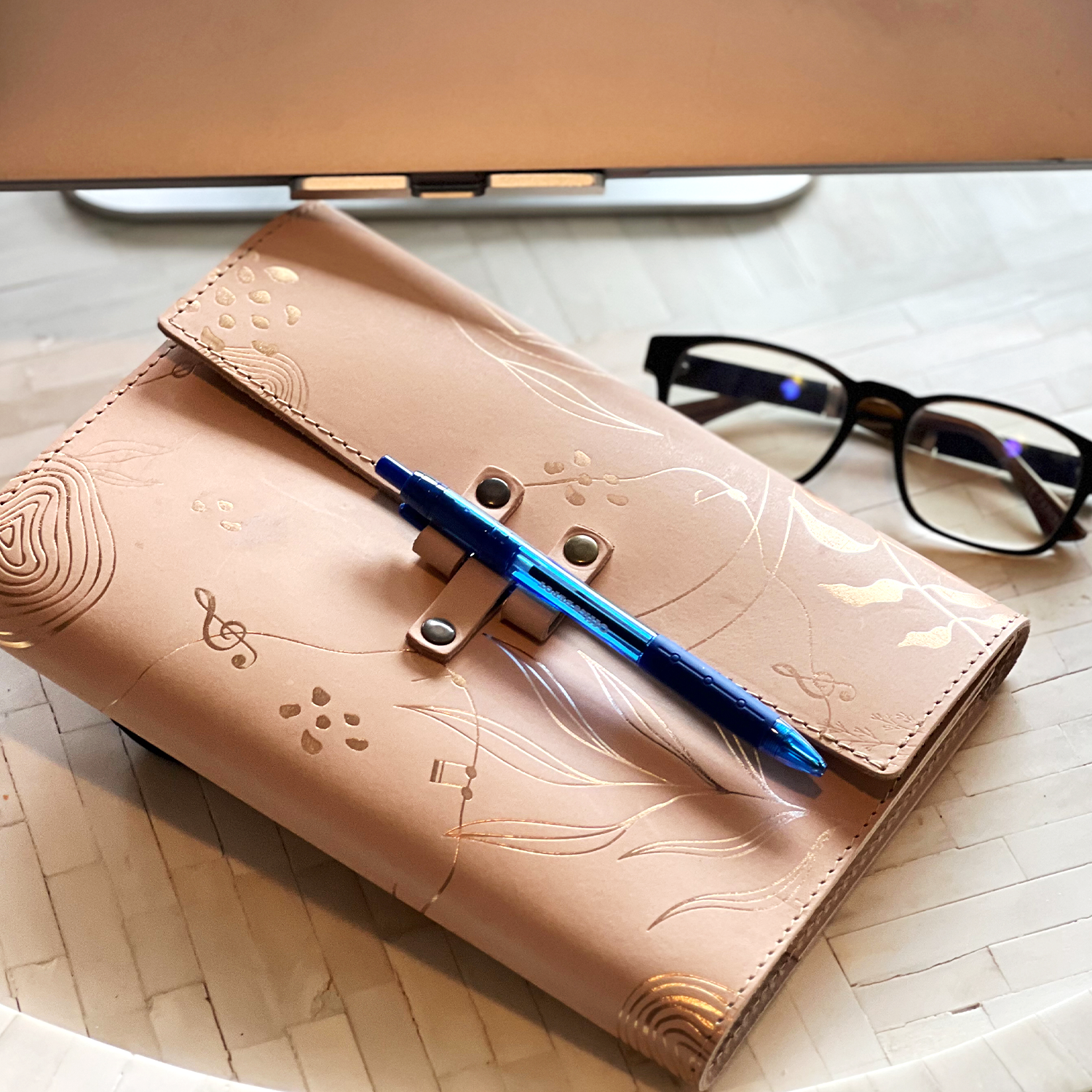 Leather Planner System Cover
