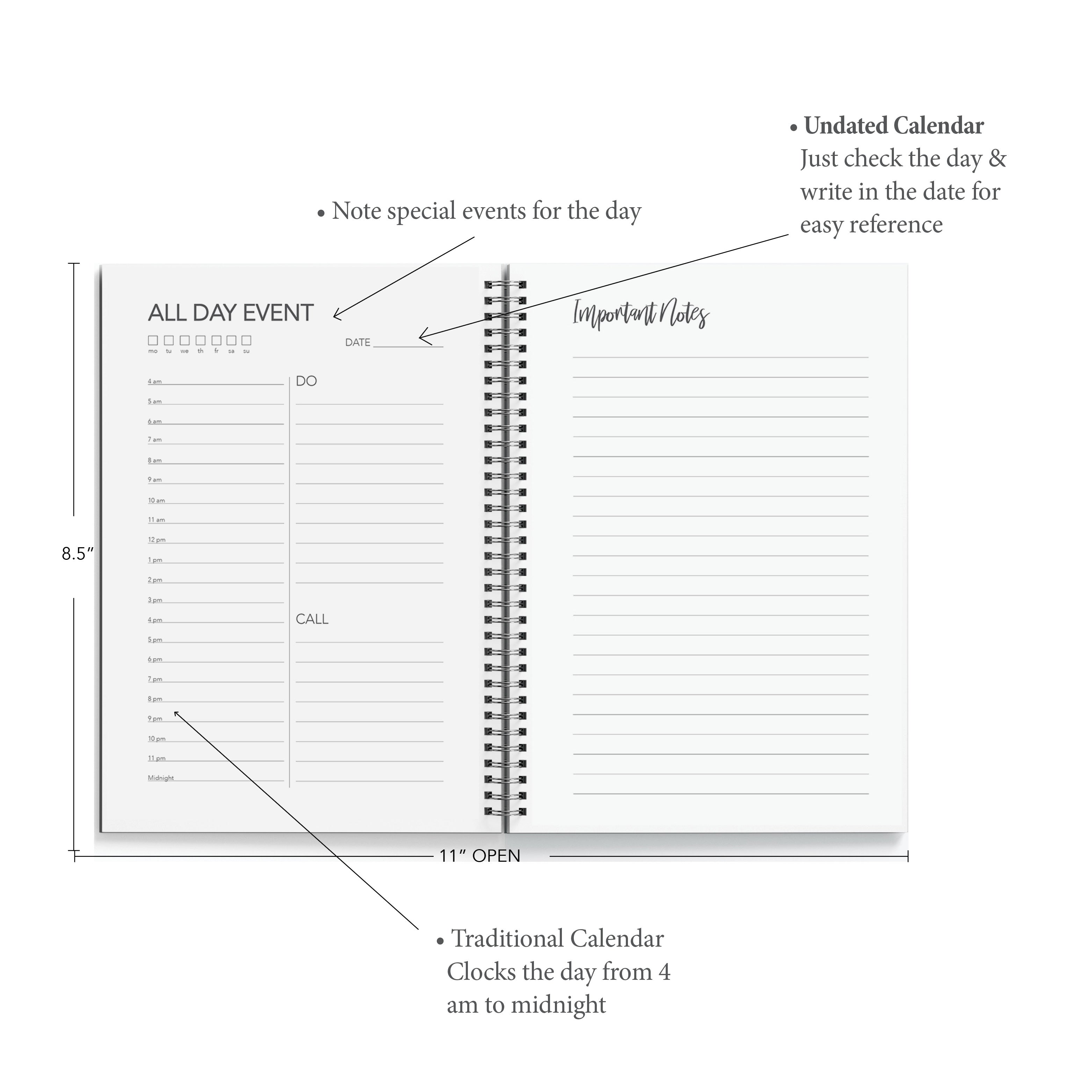 Daily Planner - The Traditional