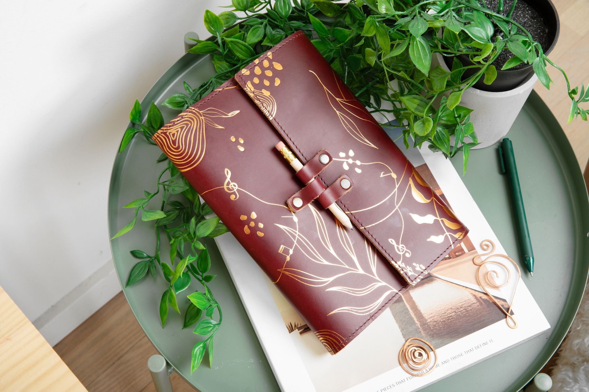 Leather Planner System Cover