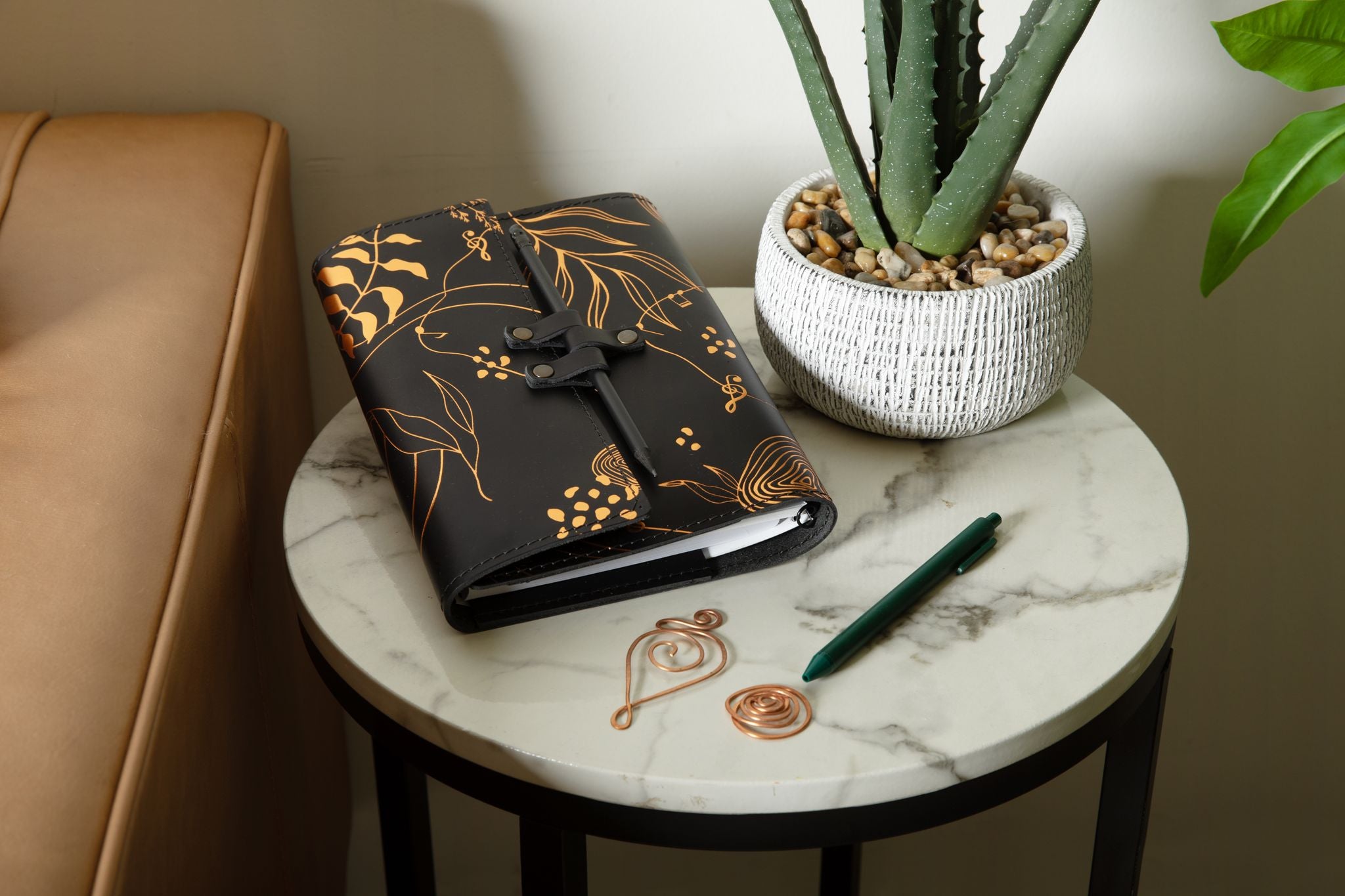 Leather Cover for 8.5 x5.5 books (holds up to 4 books)